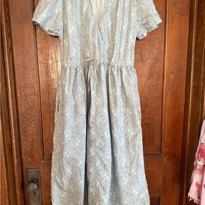 Christy Dawn Light Blue Floral Dress